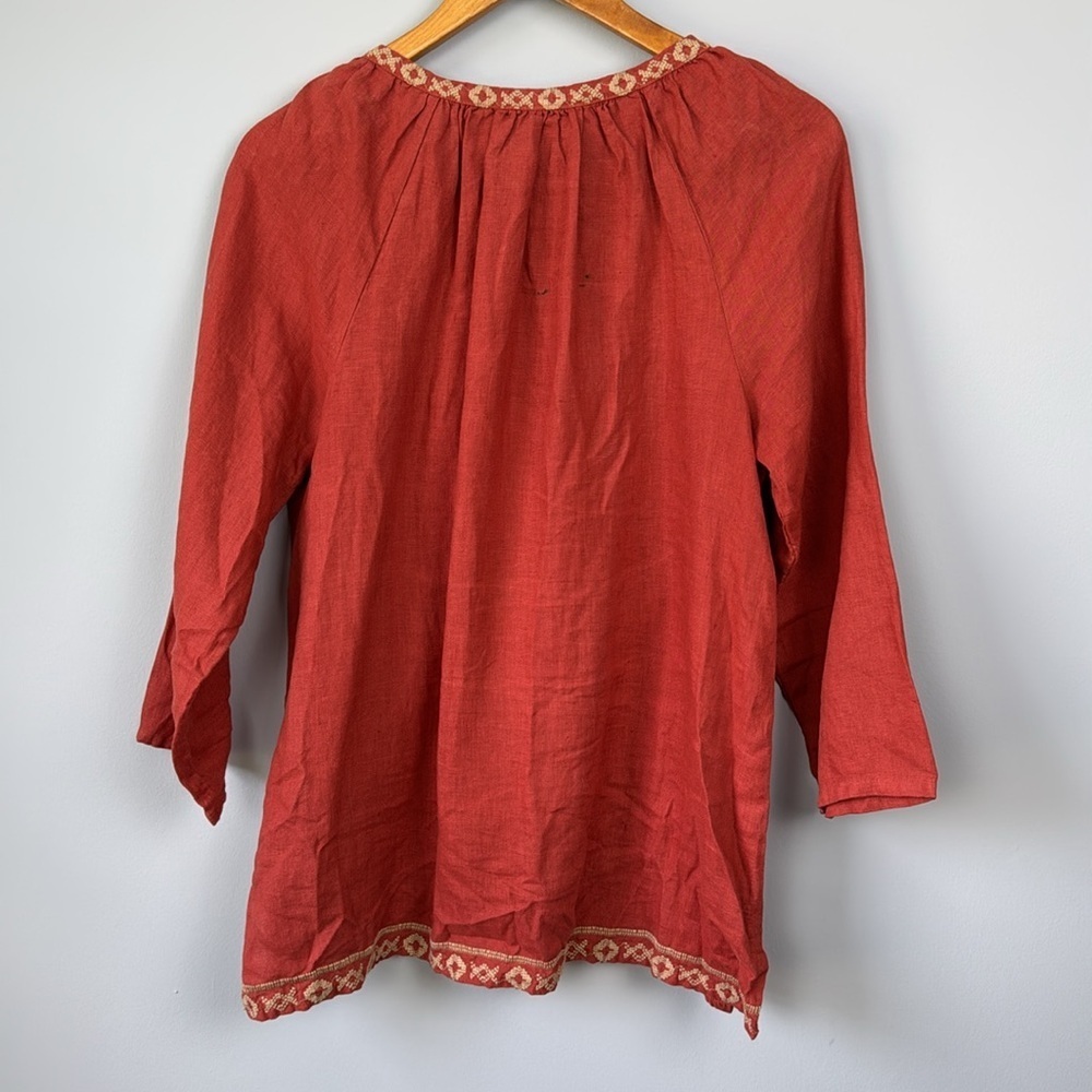 Johnny Was Embroidered Peasant Top. Size Medium. - Picture 9 of 13